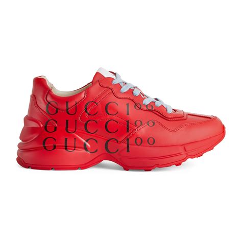 gucci red sneaker|red Gucci sneakers women.